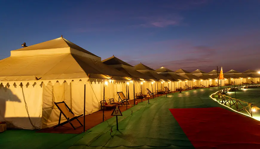 Premium Tent City luxury tents in Dhordo during Rann Utsav Kutch