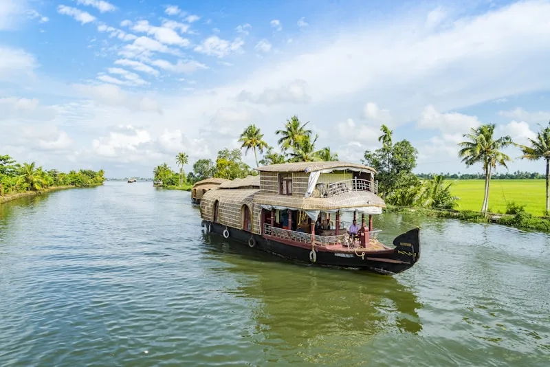 Traditional Houseboat on Kerala Backwaters — Nature Tour Package